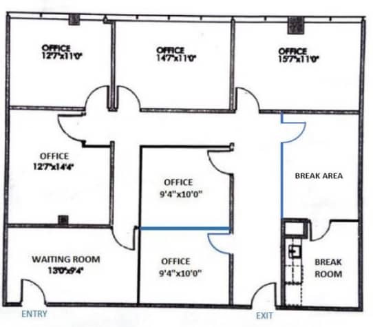 12740 Hillcrest Rd, Dallas, TX à louer Plan d’étage– Image 1 sur 1