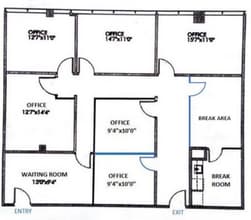 12740 Hillcrest Rd, Dallas, TX à louer Plan d’étage– Image 1 sur 1