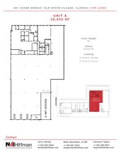 801 Chase Ave, Elk Grove Village, IL à louer Plan d’étage– Image 1 sur 2