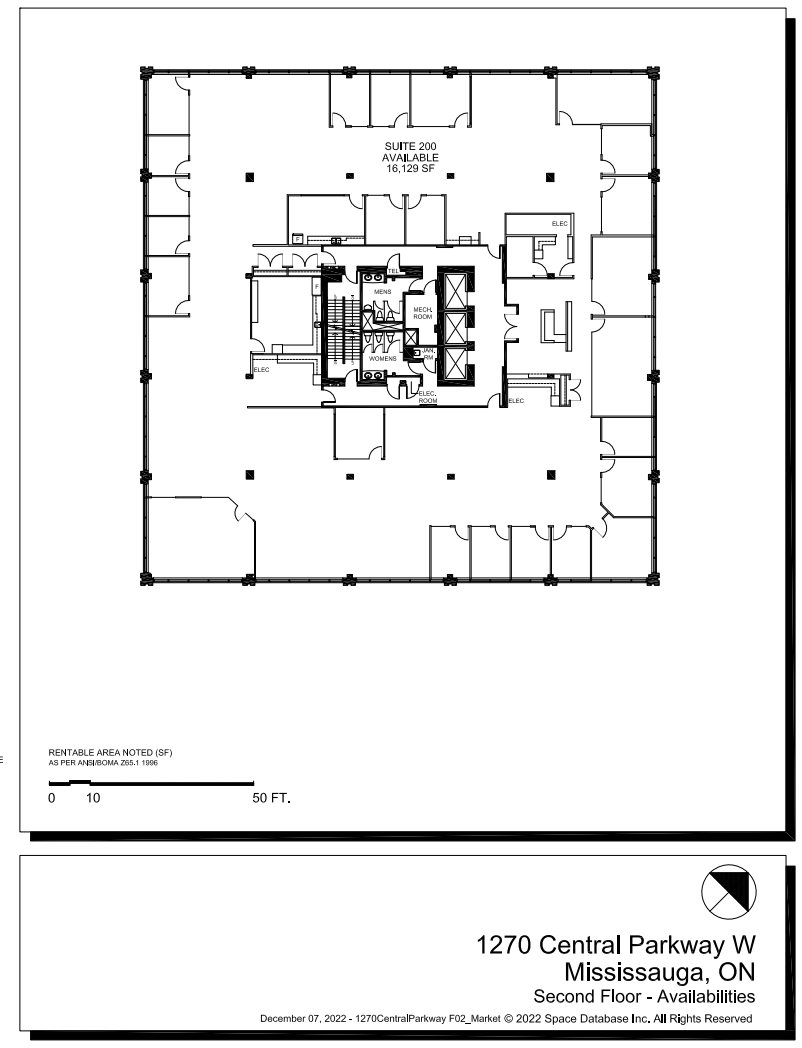 1270 Central Pky, Mississauga, ON à louer Plan d’étage– Image 1 sur 1