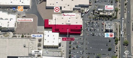 3595 E Broadway Blvd, Tucson, AZ à louer Aérien– Image 2 sur 2