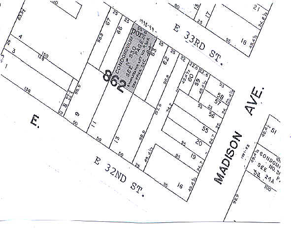 14-16 E 33rd St, New York, NY à vendre - Plan cadastral – Image 2 sur 2