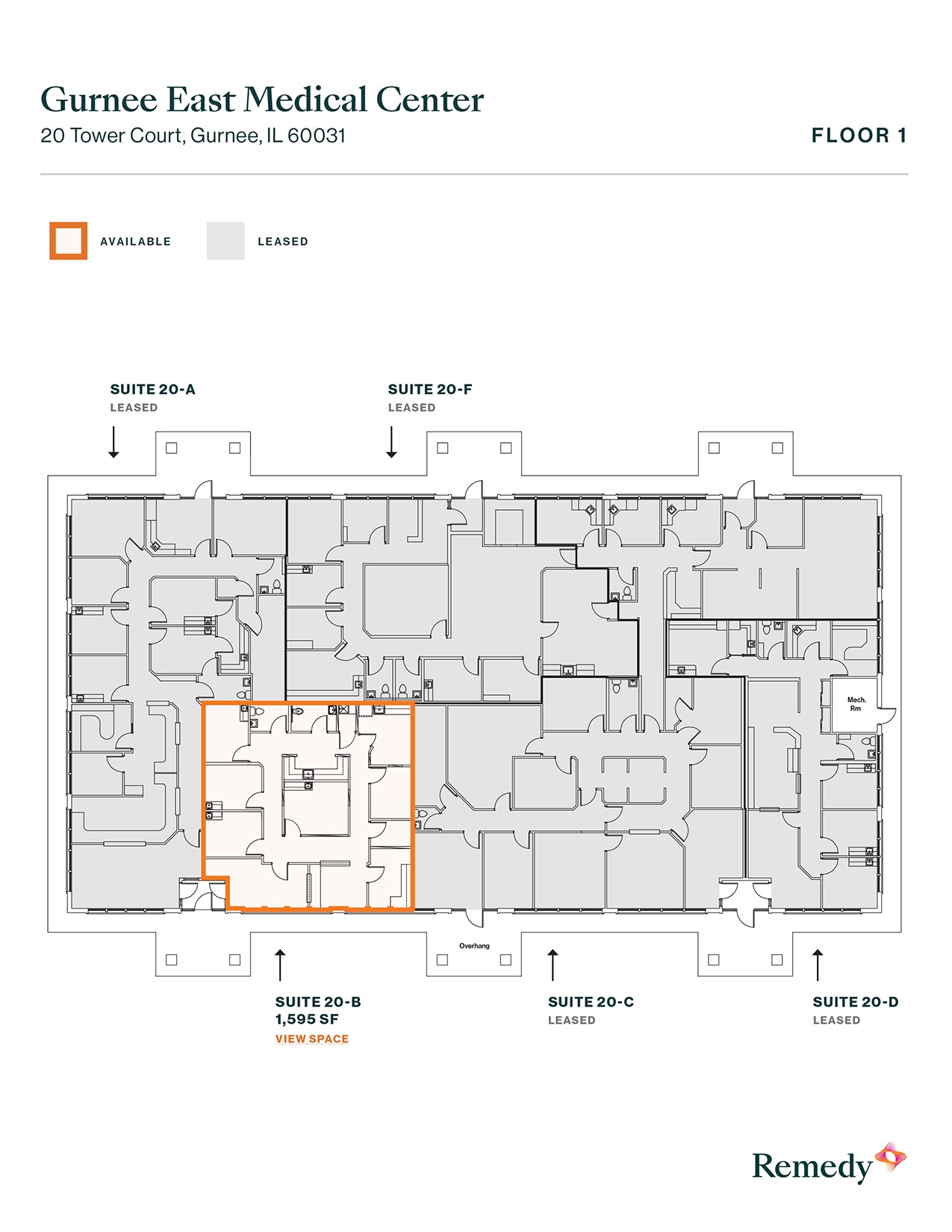 3 S Greenleaf Ave, Gurnee, IL à louer Plan d’étage– Image 1 sur 1
