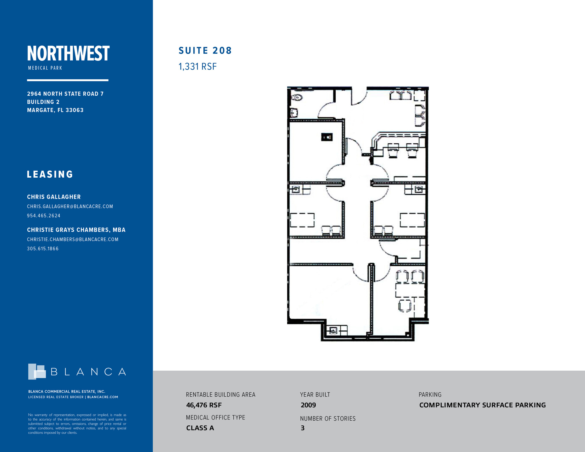 2964 N State Road 7, Margate, FL à louer Plan d’étage– Image 1 sur 2