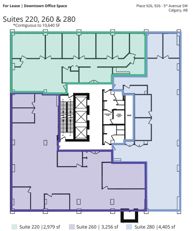 926 5th Ave SW, Calgary, AB à louer Plan d’étage– Image 1 sur 1