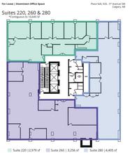 926 5th Ave SW, Calgary, AB à louer Plan d’étage– Image 1 sur 1