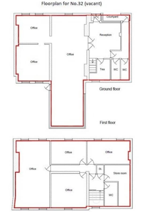 30-32 Church St, Rickmansworth, HRT WD3 1DJ - Lot 32 - - Plan d’étage - Image 1 of 3