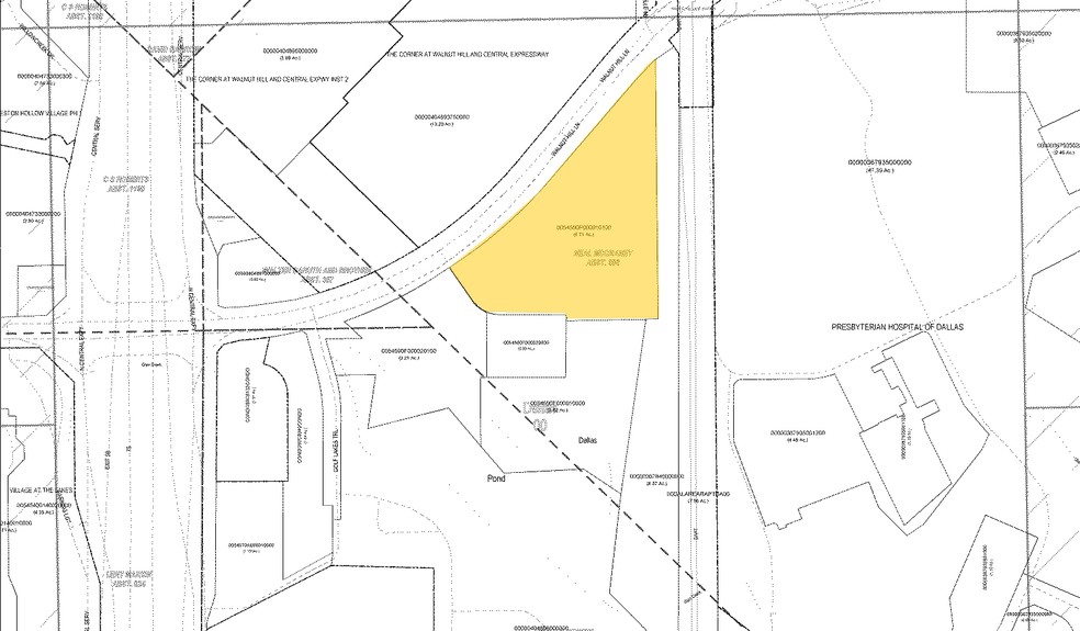 8144 Walnut Hill Ln, Dallas, TX à louer - Plan cadastral – Image 2 sur 10