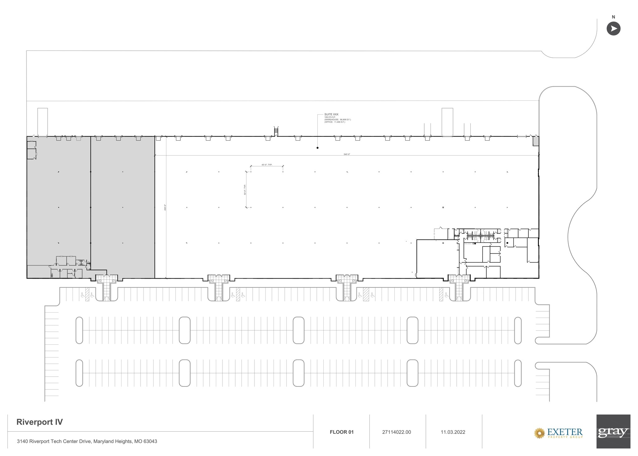 3101-3141 Riverport Tech Center Dr, Maryland Heights, MO à louer Plan de site– Image 1 sur 1