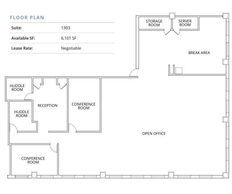 421 Fayetteville St, Raleigh, NC à louer Plan d’étage– Image 1 sur 1