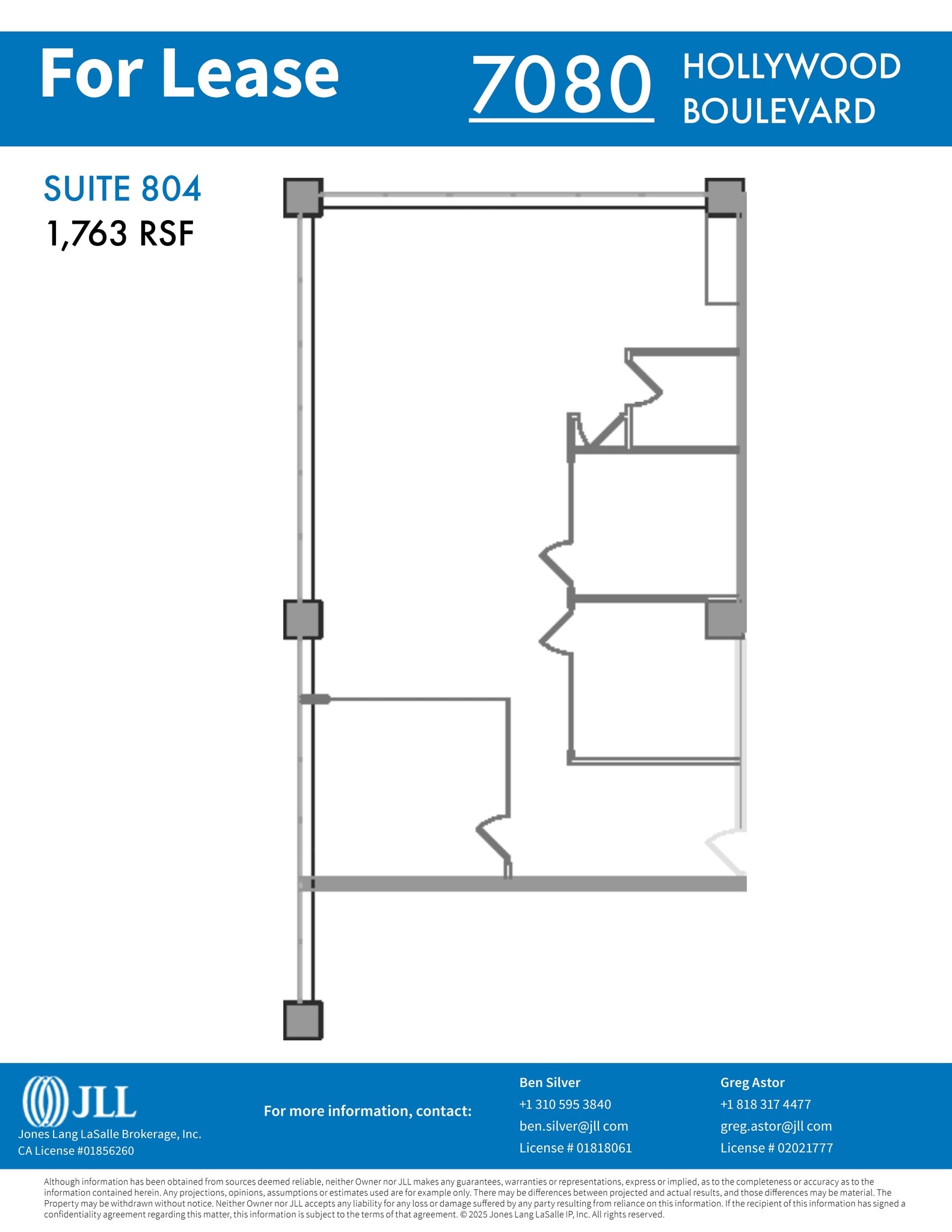 7080 Hollywood Blvd, Los Angeles, CA à louer Plan de site– Image 1 sur 1