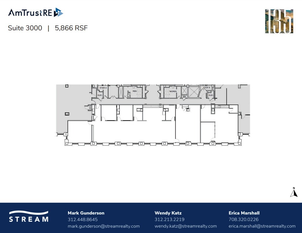 135 S LaSalle St, Chicago, IL à louer Plan d’étage– Image 1 sur 1