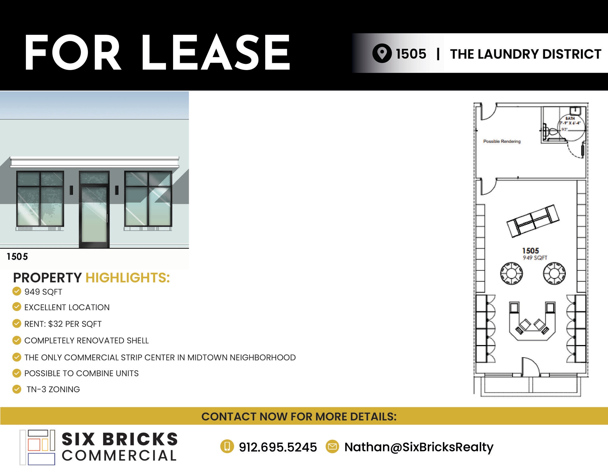 1501-1509 Paulsen St, Savannah, GA à louer Photo de l’immeuble– Image 1 sur 1