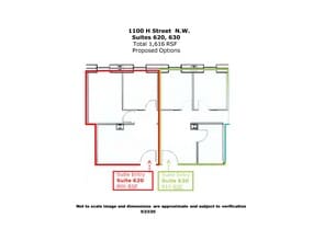 1100 H St NW, Washington, DC à louer Plan d’étage– Image 1 sur 6