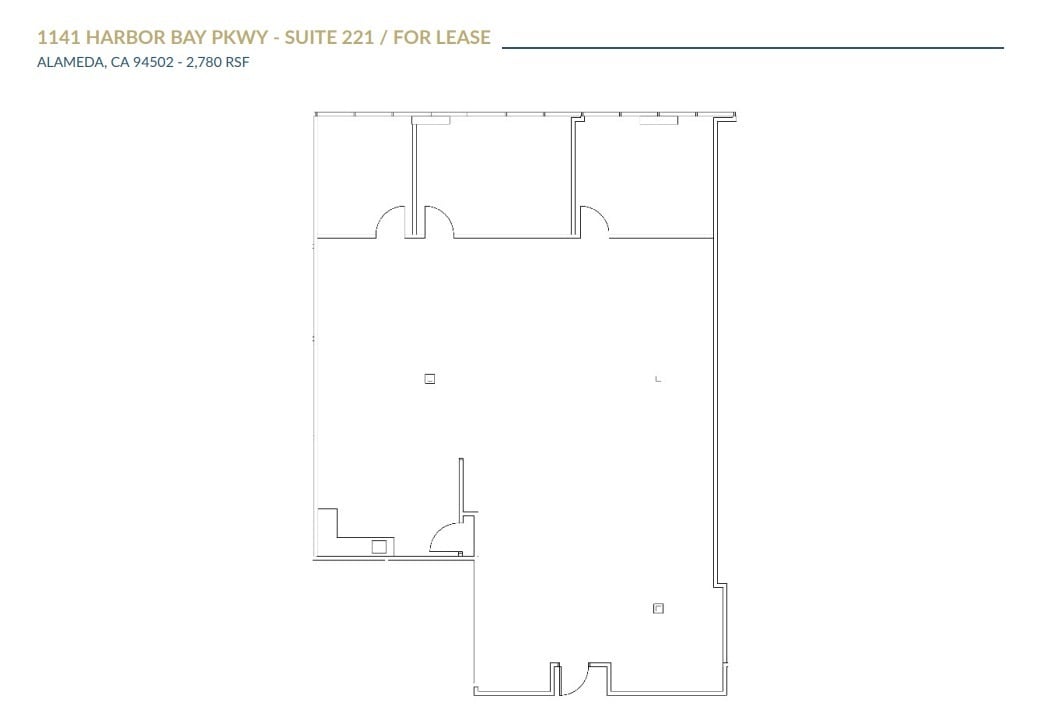 1310-1430 Harbor Bay Pky, Alameda, CA à louer Plan d’étage– Image 1 sur 1