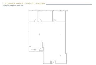 1310-1430 Harbor Bay Pky, Alameda, CA à louer Plan d’étage– Image 1 sur 1