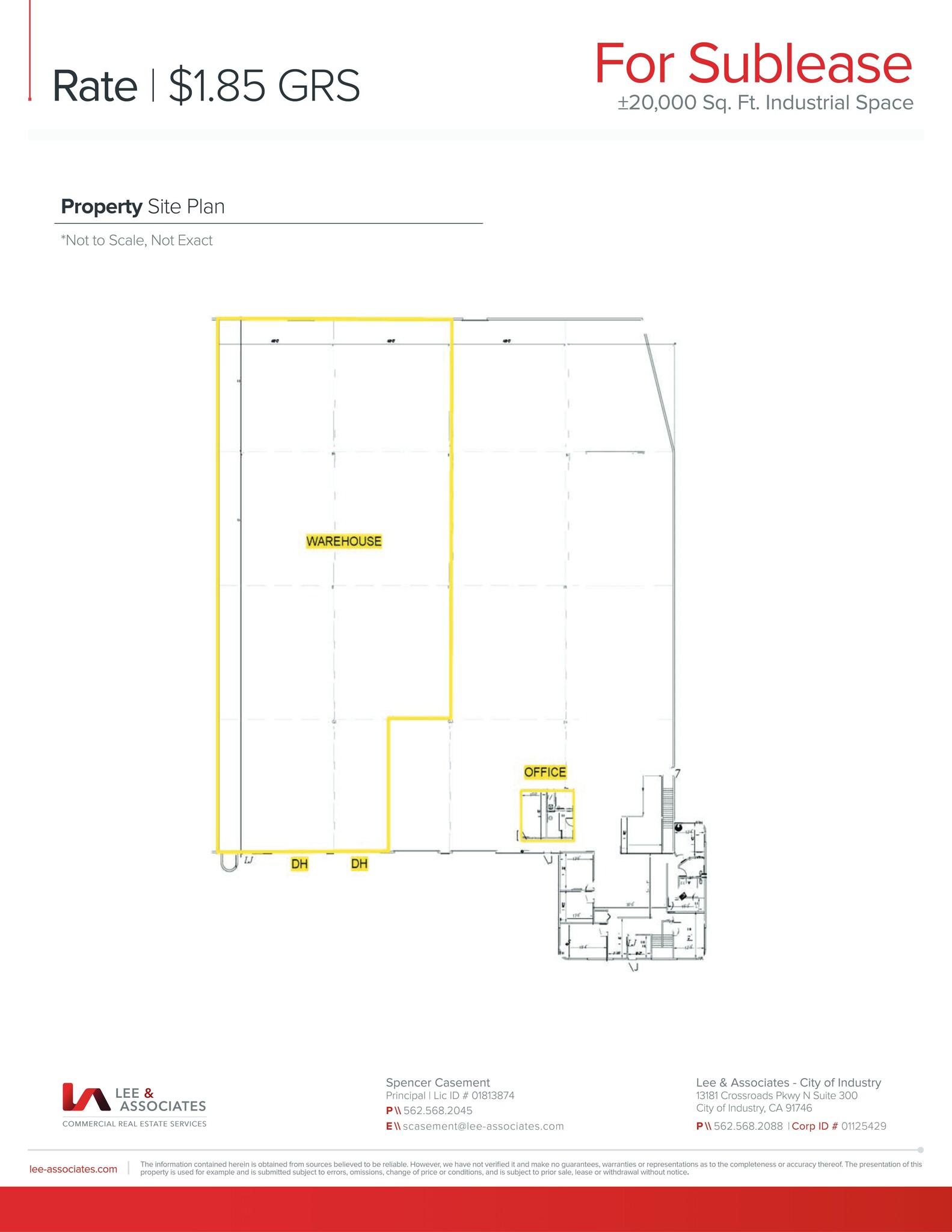 6001-6049 Slauson Ave, Commerce, CA à louer Plan de site– Image 1 sur 2