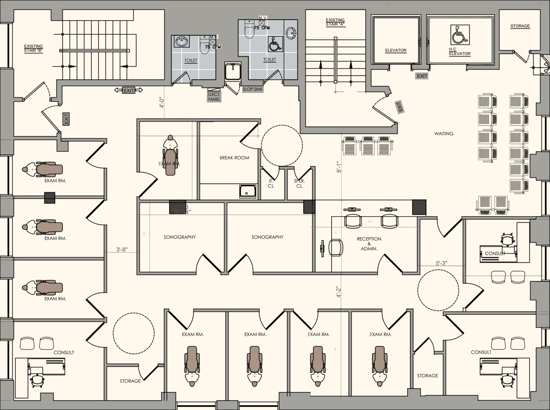 160 E 56th St, New York, NY à louer Plan d’étage– Image 1 sur 1