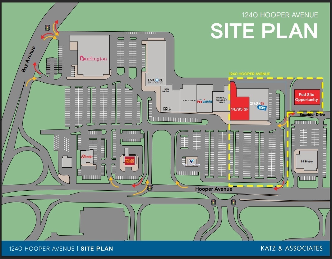 1240 Hooper Ave, Toms River, NJ à louer Plan de site– Image 1 sur 1