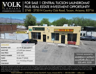 Plus de détails pour 2748-2750 N Country Club Rd, Tucson, AZ - Local commercial à vendre