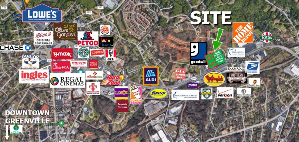 2500 N Pleasantburg Dr, Greenville, SC à vendre - Photo de l’immeuble – Image 1 sur 8