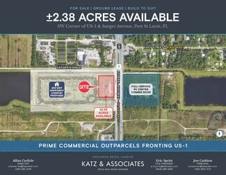Plus de détails pour US-1 & Saeger Ave, Port Saint Lucie, FL - Terrain à vendre