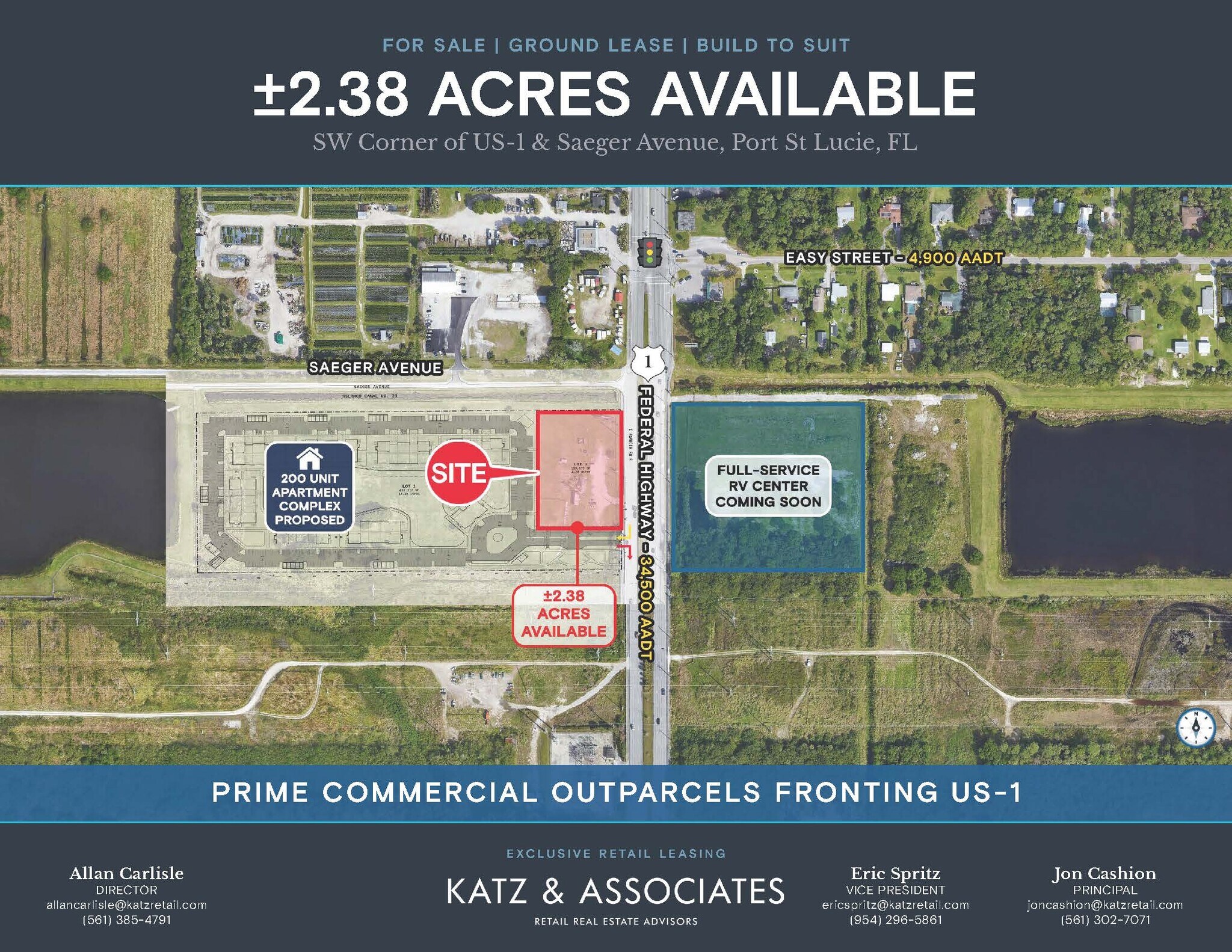 US-1 & Saeger Ave, Port Saint Lucie, FL à vendre Photo principale– Image 1 sur 3