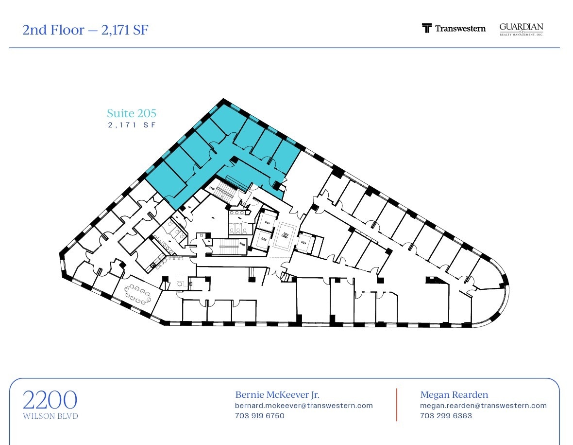 2200 Wilson Blvd, Arlington, VA à louer Plan d’étage– Image 1 sur 1