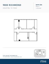 9800 Richmond Ave, Houston, TX à louer Plan d’étage– Image 1 sur 1