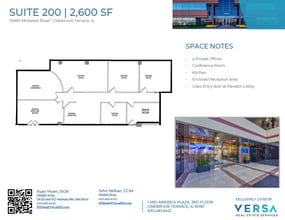1S660 Midwest Rd, Oakbrook Terrace, IL à louer Plan d’étage– Image 1 sur 2