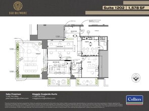 550 Biltmore Way, Coral Gables, FL à louer Plan d’étage– Image 1 sur 5