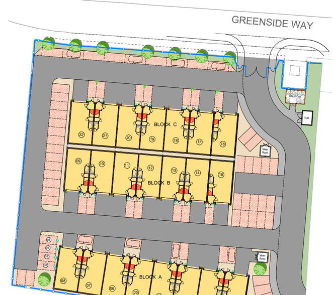 Greenside Way, Manchester à louer - Plan de site – Image 3 sur 3