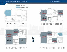 825 Logan St, Denver, CO à louer Plan de site– Image 1 sur 1