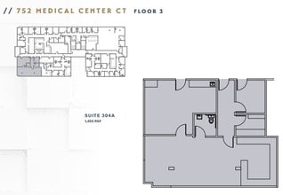 752 Medical Center Ct, Chula Vista, CA à louer Plan d’étage– Image 1 sur 1