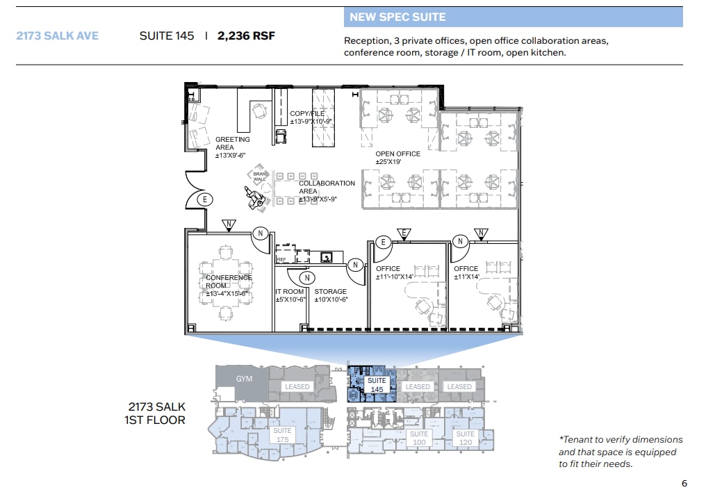 2173 Salk Ave, Carlsbad, CA à louer Plan d’étage– Image 1 sur 1