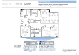 2173 Salk Ave, Carlsbad, CA à louer Plan d’étage– Image 1 sur 1