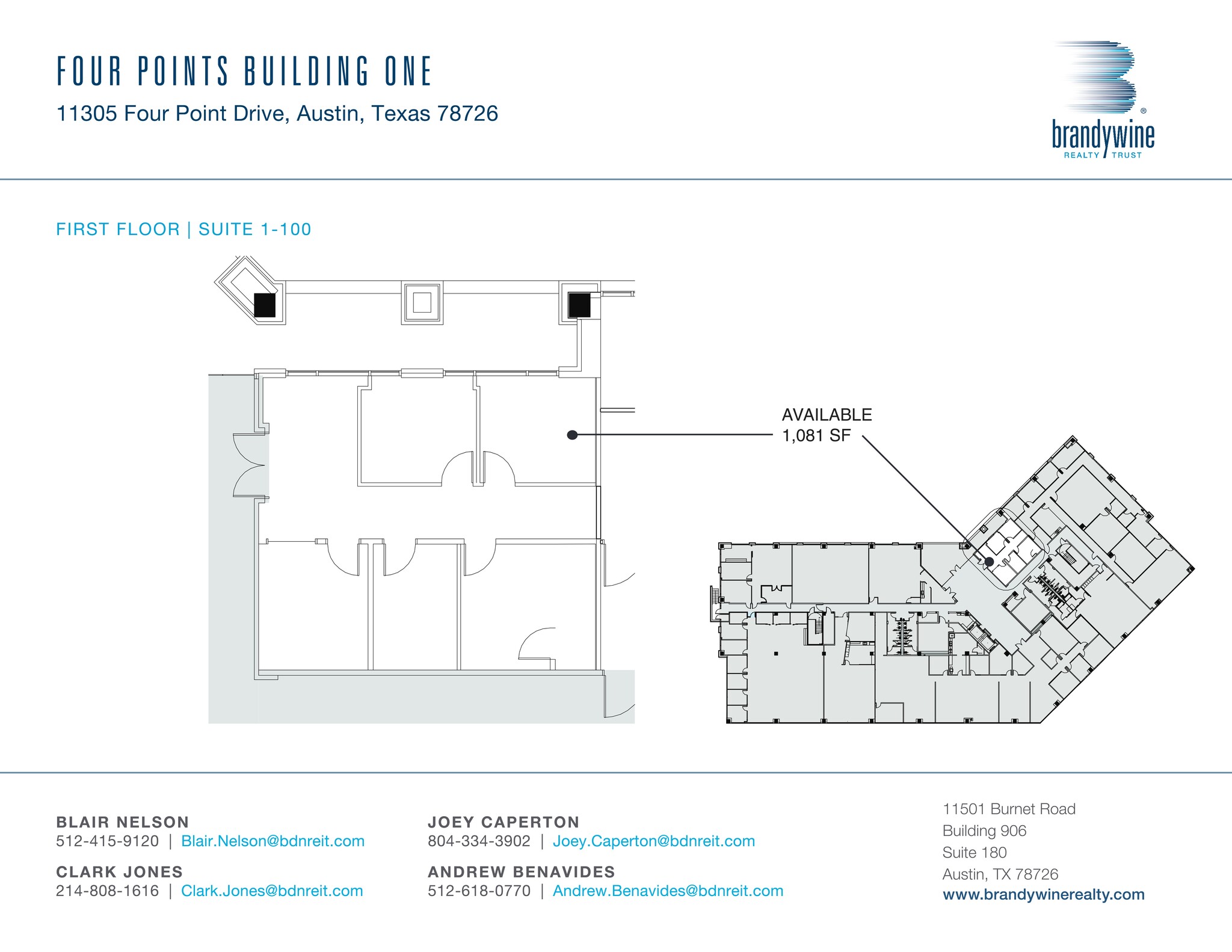 11305 Four Points Dr, Austin, TX à louer Plan de site– Image 1 sur 1