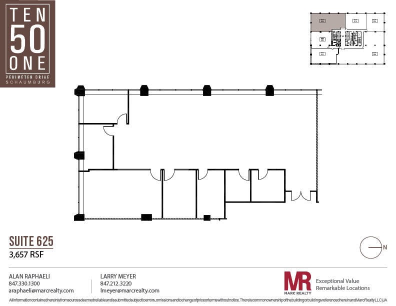 1051 Perimeter Dr, Schaumburg, IL à louer Plan d’étage– Image 1 sur 1