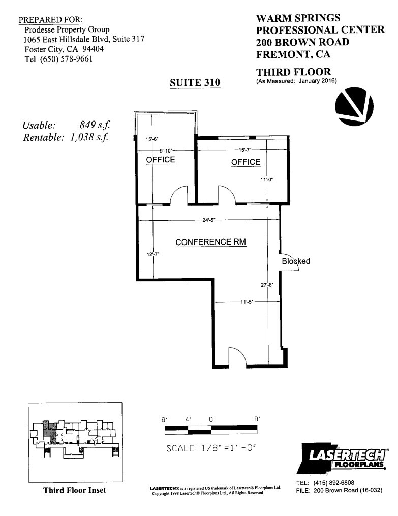 200 Brown Rd, Fremont, CA à louer Plan d’étage– Image 1 sur 1