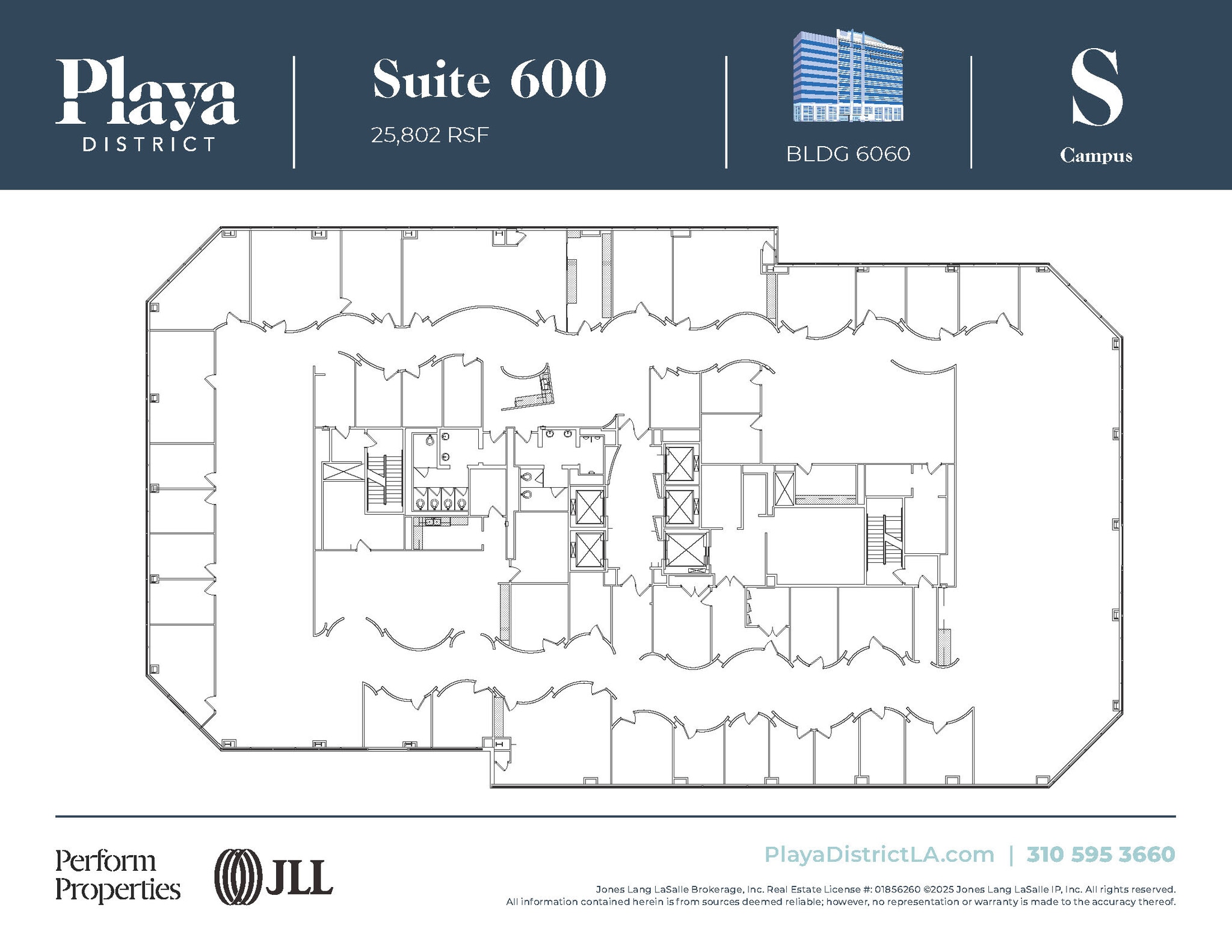 6100 Center Dr, Los Angeles, CA à louer Plan d’étage– Image 1 sur 1