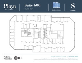 6100 Center Dr, Los Angeles, CA à louer Plan d’étage– Image 1 sur 1