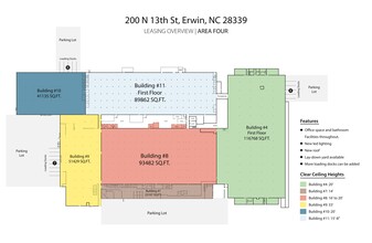 200 N 13th St, Erwin, NC à louer Plan de site– Image 1 sur 2