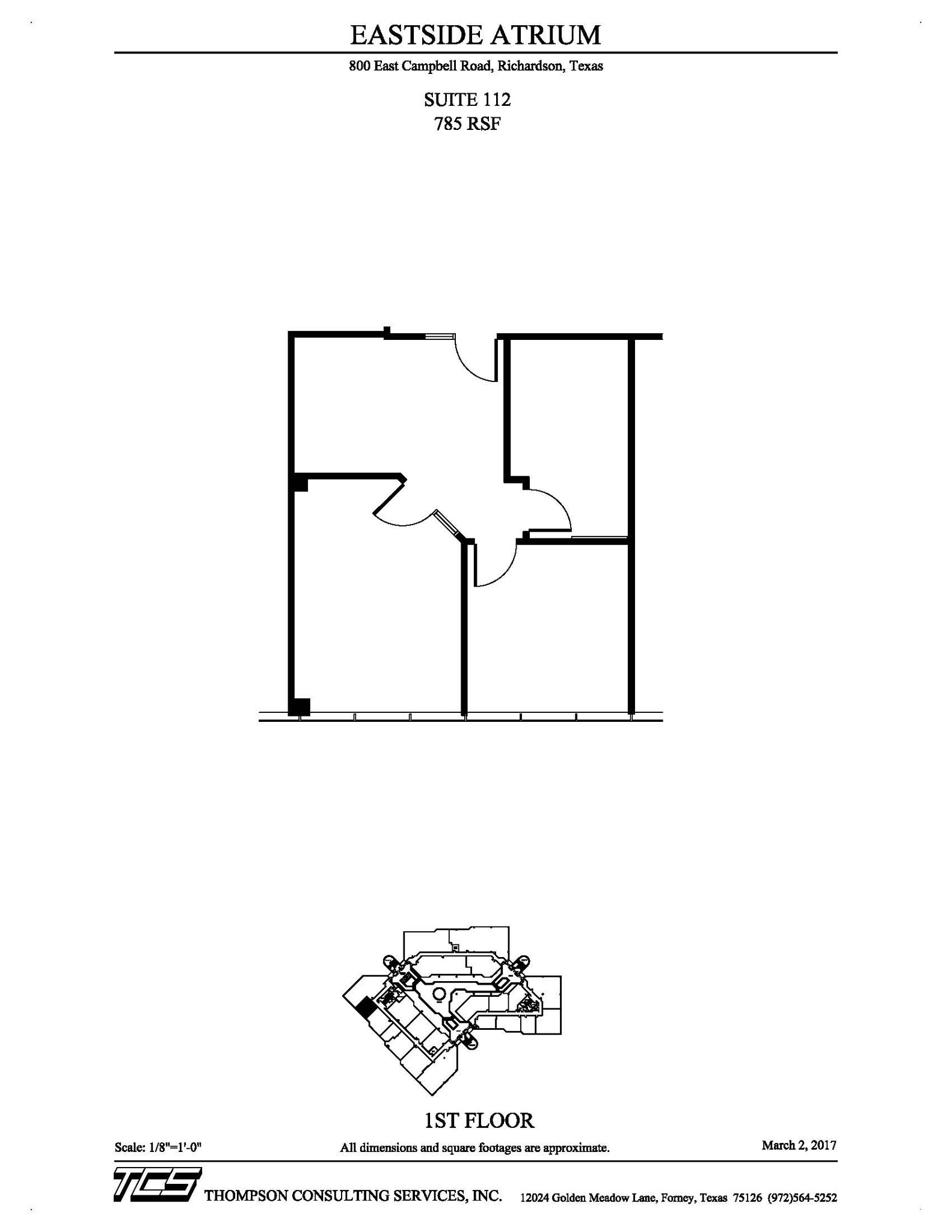 800 E Campbell Rd, Richardson, TX à louer Plan d’étage– Image 1 sur 1