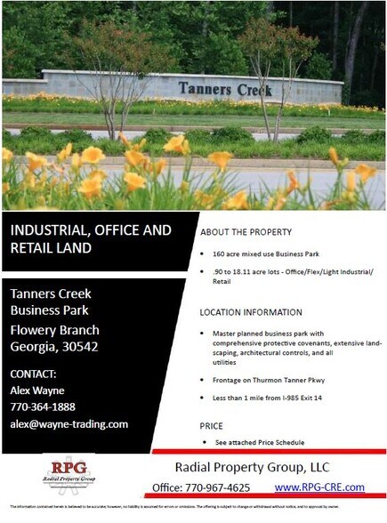 Tanners Creek Business Park, Flowery Branch, GA à vendre - Photo de l’immeuble – Image 3 sur 3