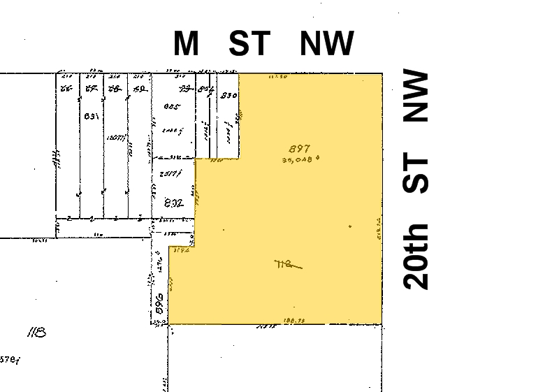 2000 M St NW, Washington, DC à louer - Plan cadastral – Image 2 sur 10