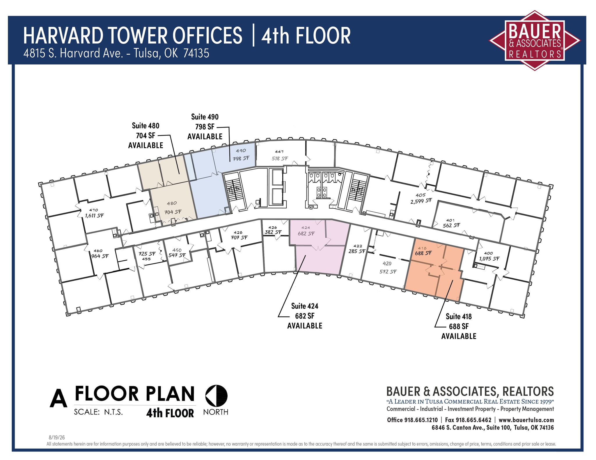 4815 S Harvard Ave, Tulsa, OK à louer Plan d’étage– Image 1 sur 1