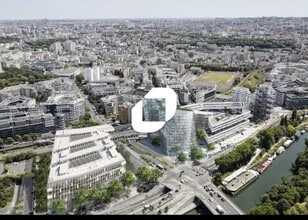 Issy-les-Moulineaux - Vue aérienne vue de carte