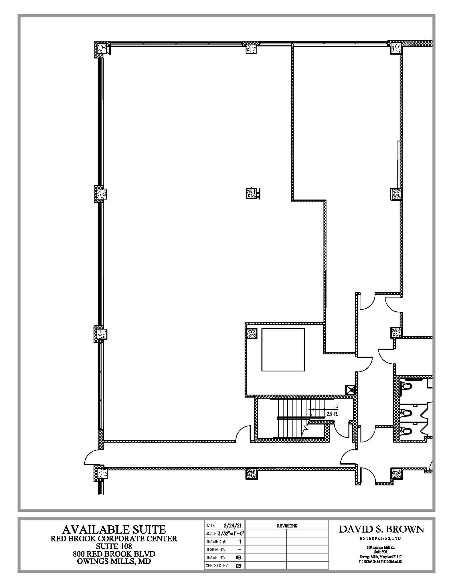 600 Red Brook Blvd, Owings Mills, MD à louer Plan d’étage– Image 1 sur 2