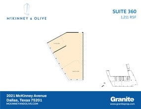 2021 McKinney Ave, Dallas, TX à louer Plan de site– Image 2 sur 2
