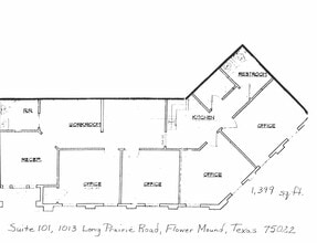 1013 Long Prairie Rd, Flower Mound, TX à louer Plan de site– Image 1 sur 1